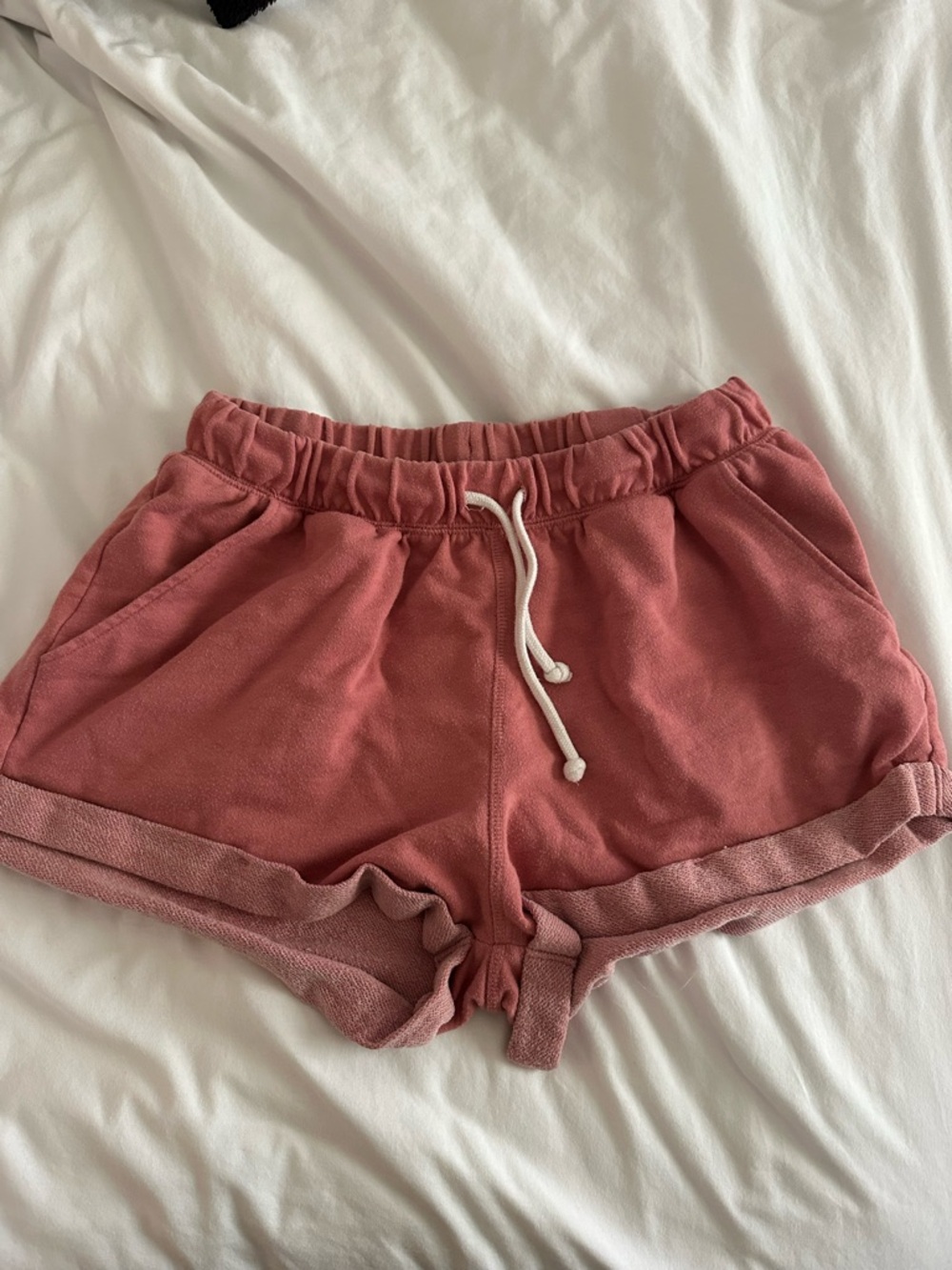 H&M Rose Pink Athletic Lounge Shorts with Drawstring